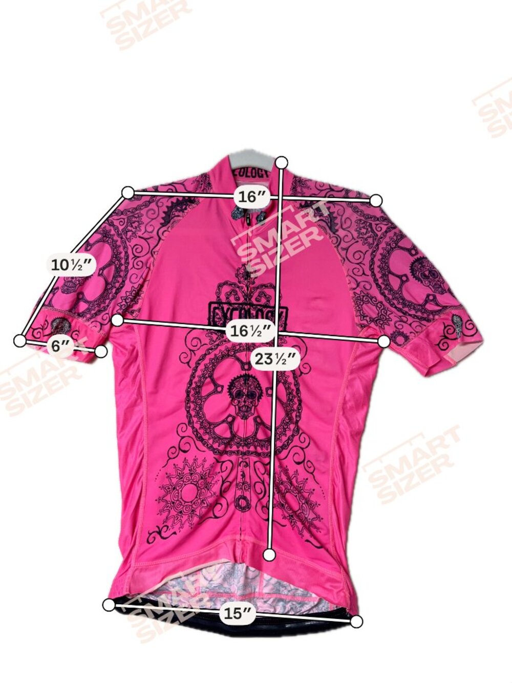 Cycology Day of the Living Cycling Jersey Women’s Medium Short Sleeve SPF 50 - Picture 5 of 5